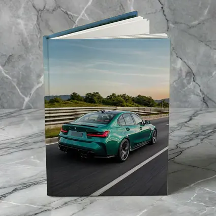 BMW M3 Green Sedan On Highway
