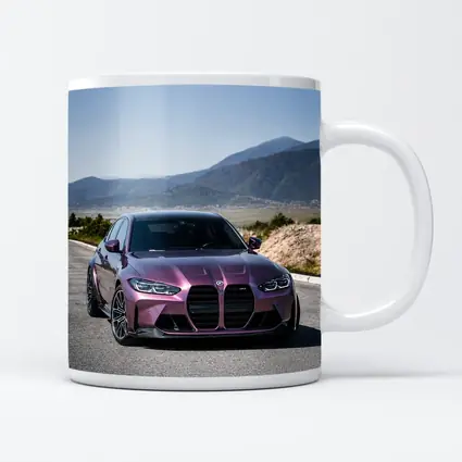 BMW M3 Purple Metallic Mountain Road Shot