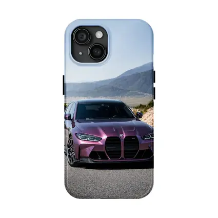 BMW M3 Purple Metallic Mountain Road Shot