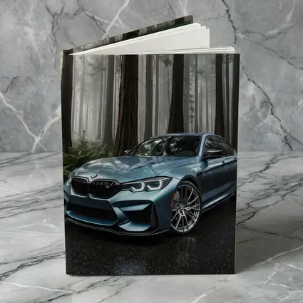 BMW M3 Parked In Misty Forest