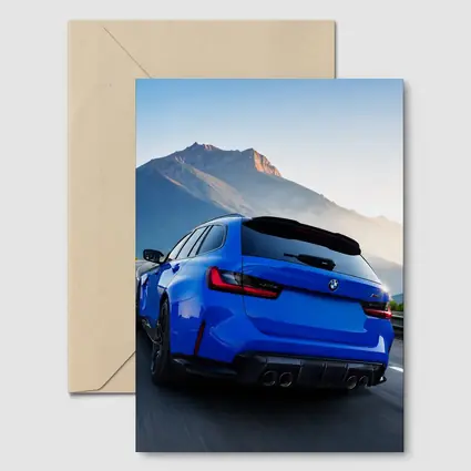 BMW M3 Touring Blue Mountain Road Drive