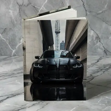 BMW M3 Black Front Urban Street Setting