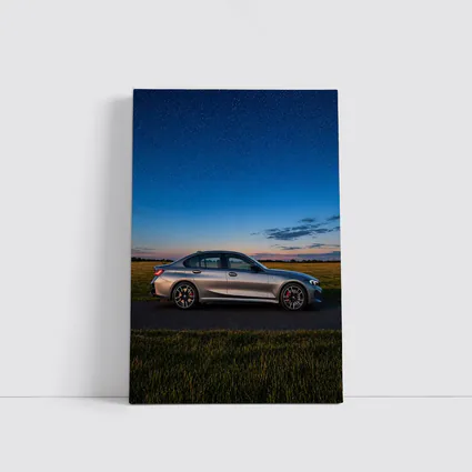 BMW M340i Gray Sedan Starry Night