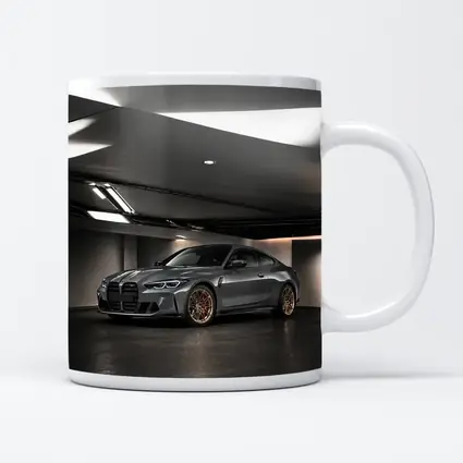 BMW M4 Gray Coupe Indoor Garage Shot