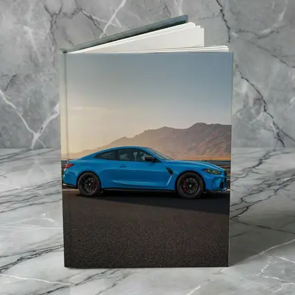 BMW M4 Blue Coupe Mountain Road