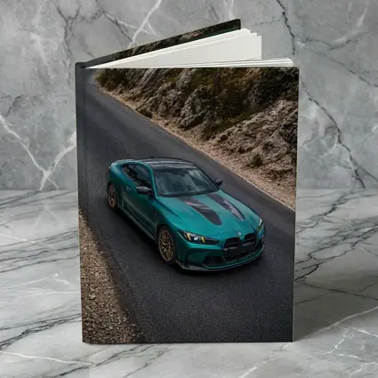 BMW M4 CS Green on Mountain Road