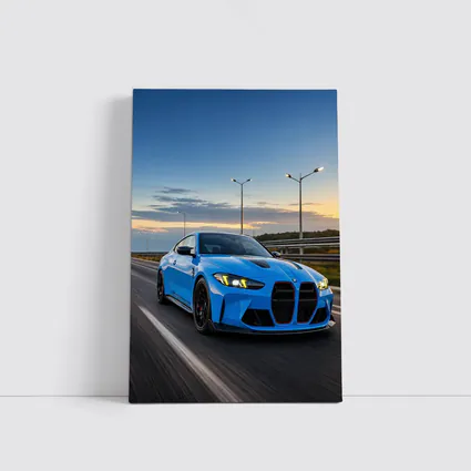 BMW M4 CS Riviera Blue Highway Drive