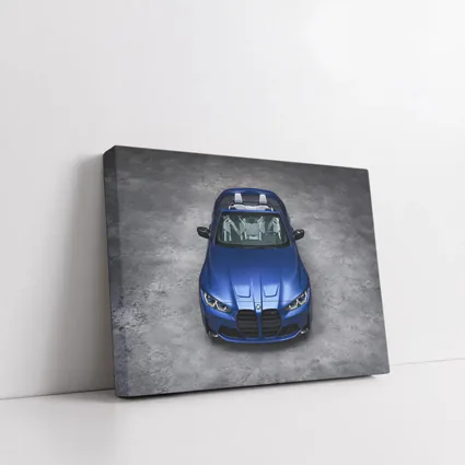 BMW M4 Cabriolet Blue Studio Shot
