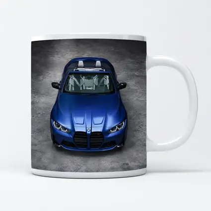 BMW M4 Cabriolet Blue Studio Shot