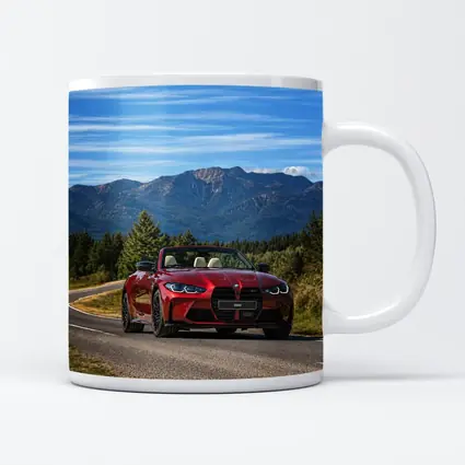 BMW M4 Convertible Red Mountain Road