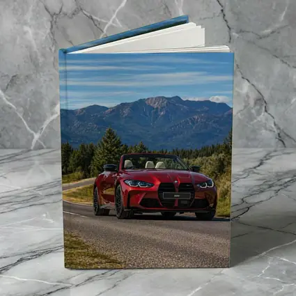 BMW M4 Convertible Red Mountain Road