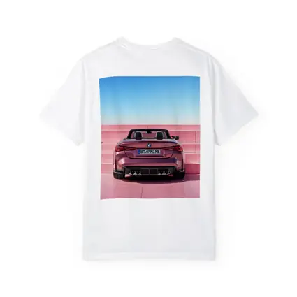 BMW M4 Convertible Rear Pink Wall