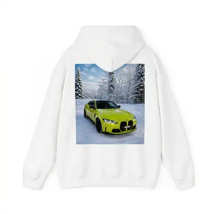 BMW M4 Competition Yellow Snow Forest