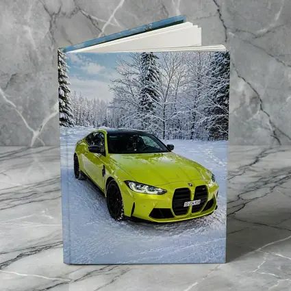 BMW M4 Competition Yellow Snow Forest