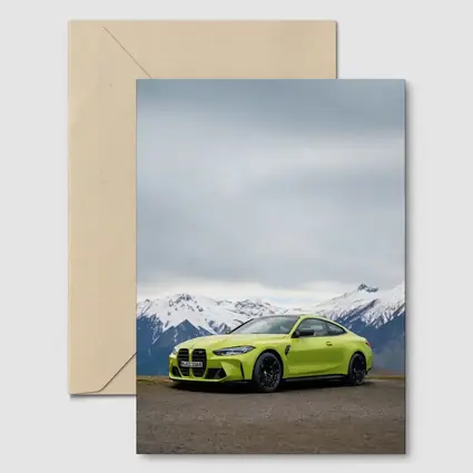 BMW M4 Competition Coupe Snowy Mountains