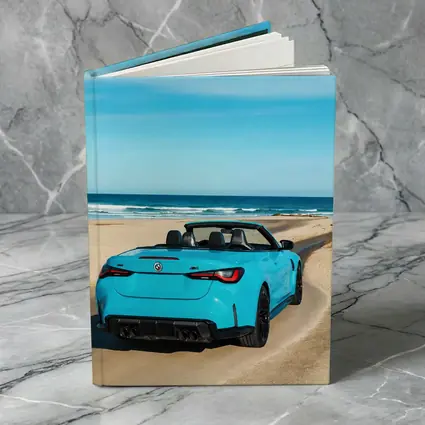 BMW M4 Convertible Blue Beach Road