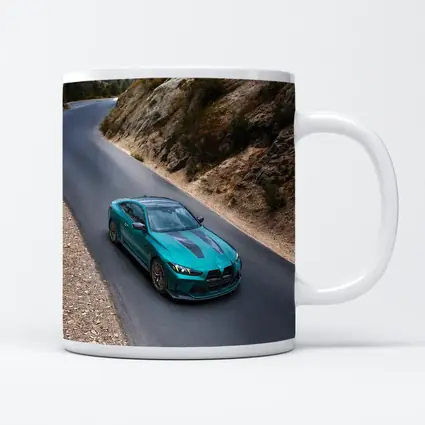BMW M4 Teal Coupe Mountain Road Drive