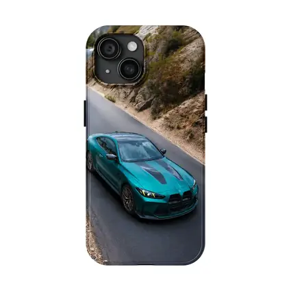 BMW M4 Teal Coupe Mountain Road Drive