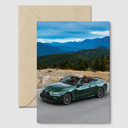 BMW M4 Convertible Green Mountain Road