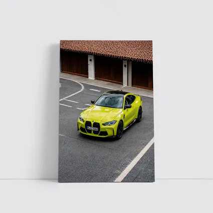 BMW M4 Coupe Acid Yellow Street