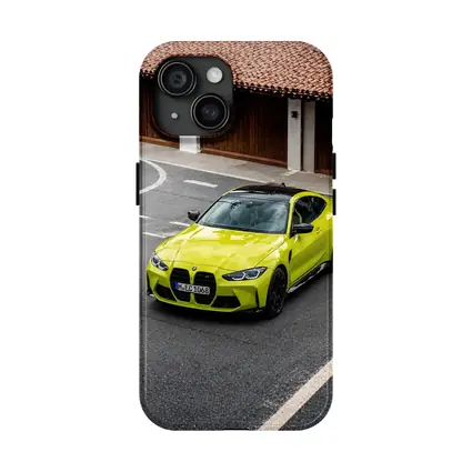 BMW M4 Coupe Acid Yellow Street
