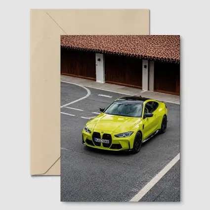 BMW M4 Coupe Acid Yellow Street