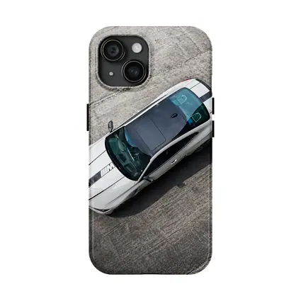 BMW M4 White Coupe Aerial Track View