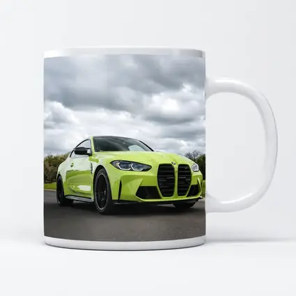 BMW M4 Lime Green Coupe Open Road