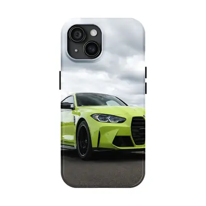 BMW M4 Lime Green Coupe Open Road