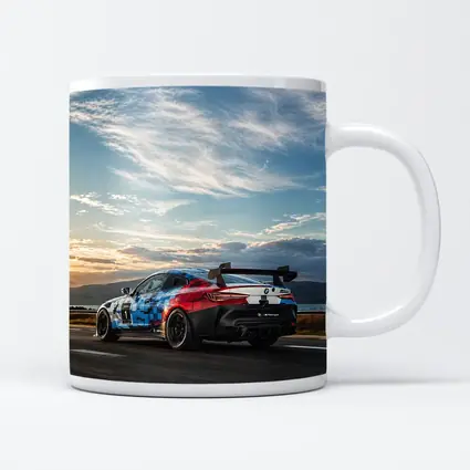 BMW M4 GT4 Racing on Open Road