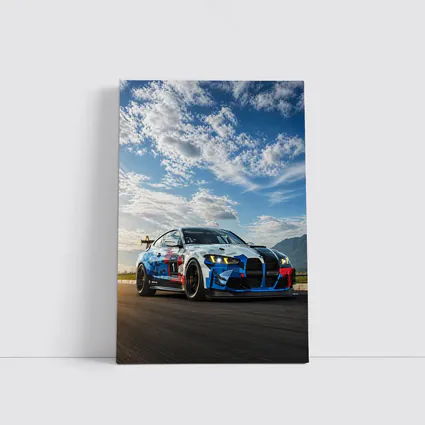 BMW M4 GT4 Racing Car Track Action