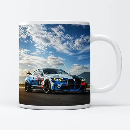 BMW M4 GT4 Racing Car Track Action