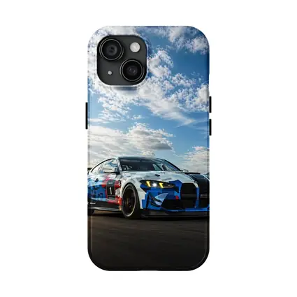 BMW M4 GT4 Racing Car Track Action