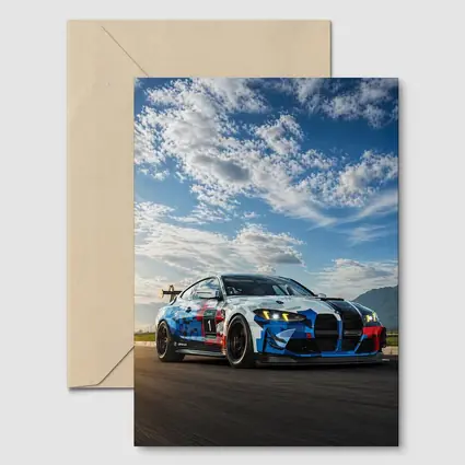BMW M4 GT4 Racing Car Track Action
