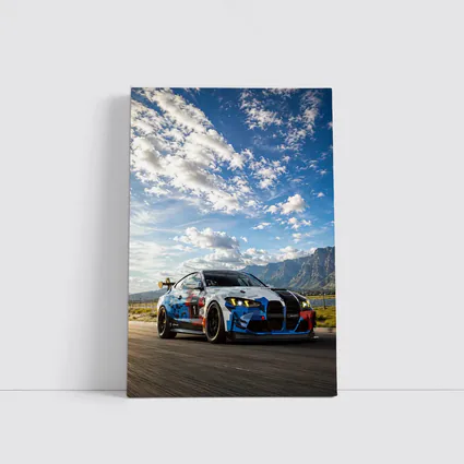 BMW M4 GT4 Race Car On Track