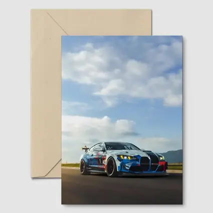 BMW M4 GT4 Race Car On Track