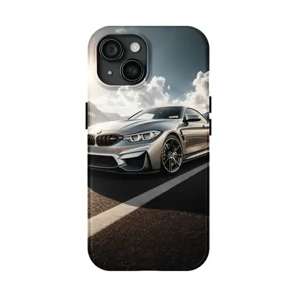 BMW M4 Silver Coupe Mountain Road