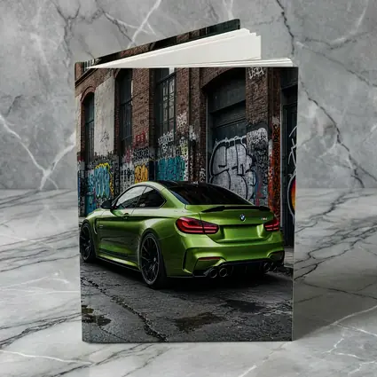 BMW M4 Green Coupe Urban Graffiti Street