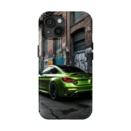 BMW M4 Green Coupe Urban Graffiti Street