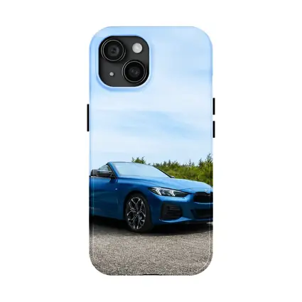 BMW M4 Convertible Blue Open Road