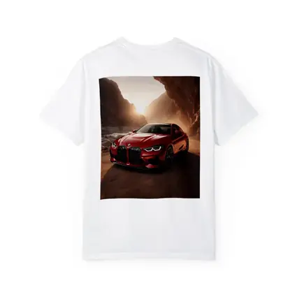 BMW M4 Red Coupe Canyon Desert Setting