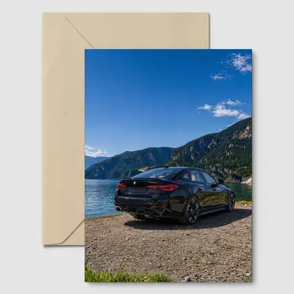 BMW M440i Gran Coupe Mountain Lake View
