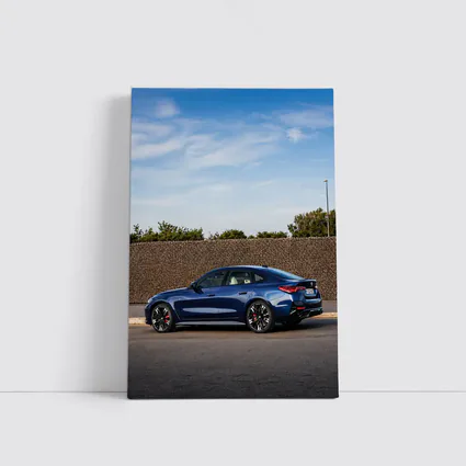 BMW M4 Gran Coupe Blue Parked Outdoors