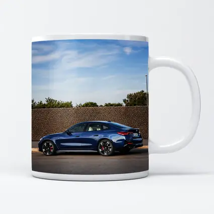 BMW M4 Gran Coupe Blue Parked Outdoors