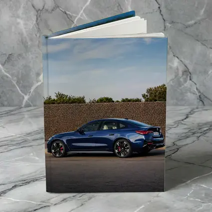 BMW M4 Gran Coupe Blue Parked Outdoors