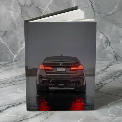 BMW M5 F90 Rear View Rainy Night