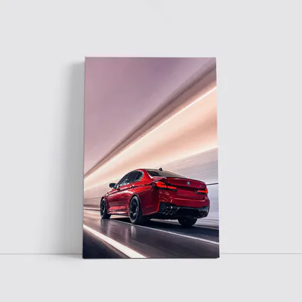 BMW M5 Red Tunnel High Speed