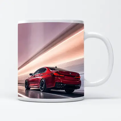 BMW M5 Red Tunnel High Speed
