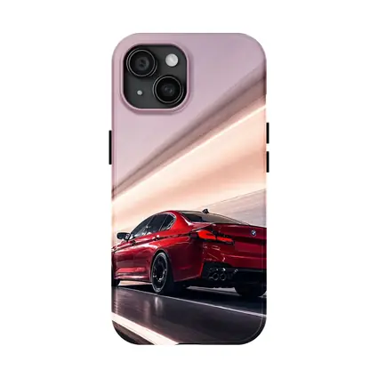 BMW M5 Red Tunnel High Speed