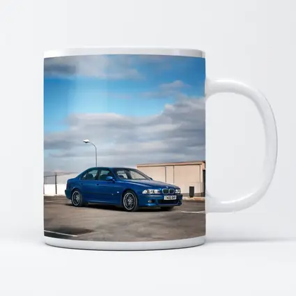 BMW M5 E39 Blue Sedan Parking Lot